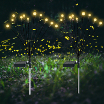Solar outdoor firefly lights courtyard garden layout atmosphere decoration creative roof outdoor lawn floor lights