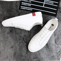 Counters mens shoes autumn new casual shoes Joker flat-bottomed small white shoes Korean version of board shoes leather trend breathable