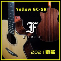  (Fun Musical Instrument)Czech Furch Guitar Spot Green Yellow GC Full Single finger Guitar