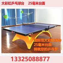 Big rainbow small rainbow standard indoor table tennis table home club arena game table tennis table case
