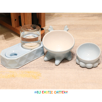 Cat Bowl protection cervical spine ceramic anti-knock dog bowl cat food basin Pet Bowl kitten Garfield cat dog supplies