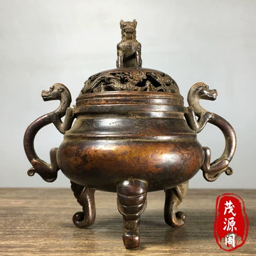 古玩古品模古銅器宣字香炉純銅復古黄銅小置物 香炉古董-香炉古董促销价格、香炉古董品牌- 淘宝