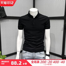 Polo shirt mens short sleeve T-shirt summer Tide brand 2021 new trend slim high end leisure business lapel collar