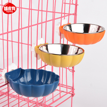 Pet suspended Pumpkin Bowl Dog Drinking Water without wet mouth Automatic feeding kettle Cat Cage Drinking Fountain Cat supplies