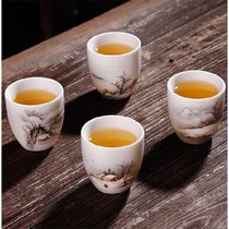 Master Zeng Xian Gong De-chemical white porcelain tea cup hand-painted Cup Master Cup single cup large single Cup smelling Cup