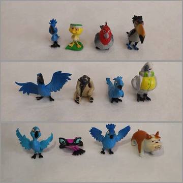 一套JAKKS Rio里约大冒险摆件 情侣金刚鹦鹉公仔模型 奇鹦嘉年华