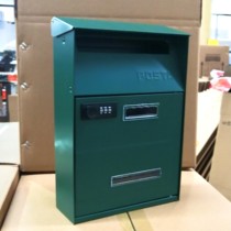 Combination lock mailbox decoration American-style Hong Kong-style mailbox villa letter box outdoor rainproof suggestion box