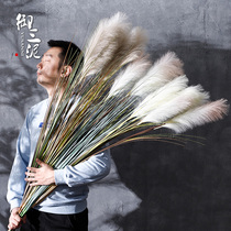 The whole bunch of long one meter five 15 large reed onion grass flower arrangement Nordic ins decorative simulation flowers Fake dried flowers