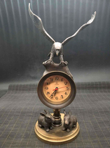 Watch clock imitation antique play small watch ball eagle catch rabbit antique mechanical clock classical clock