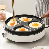 Fried egg pot egg dumpling mold non-stick pan small frying pan four-hole pan household poached egg breakfast omelette artifact