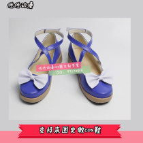 vocaloid2017 Snow Hatsune miku star with snow princess cosplay shoes cos shoes to figure customization