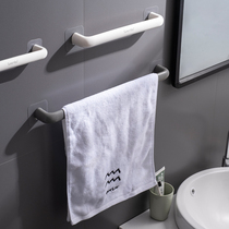 Bathroom towel rack non-punching toilet rack rack childrens bath towel rack drying towel pole kitchen artifact