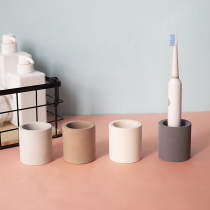 Electric toothbrush holder sleeve suction toothbrush cup base placement frame free of punch toilet bathroom containing object shelf