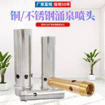 All copper 304 stainless steel spring nozzle bubbling nozzle Fountain Fountain water landscape fountain landscape nozzle