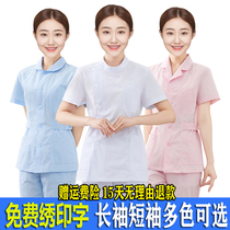 Nurse uniform short sleeve split suit summer long sleeve gown dental slim suit pharmacy work suit