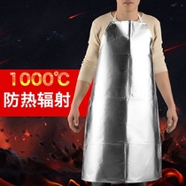 Aluminum foil apron high temperature 1000 degree heat insulation protective clothing anti oil stain smelting anti spatter flame retardant clothing