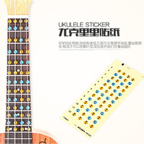 Ukulele Scale Name Sticker Roll Call Notation Self-study Beginner Music Theory Tutorial Fingerboard Sticker