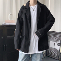 Salt fried street jacket Senior fan casual suit Mens spring and autumn ancient sense suit vintage top light cooked wind