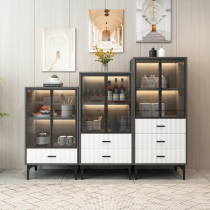 Side cabinet modern minimalist dining room cabinet against the wall Nordic luxury living room cabinet multifunctional tea cabinet storage locker