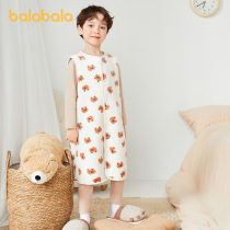 Balabala childrens home vest baby boys and girls autumn and winter new childrens vests comfortable and cute Leisure