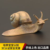 Solid Children Emulation Mollusi Animal Toy Animal Model Snail snail Lou Niu Cognitive Gift Pendulum