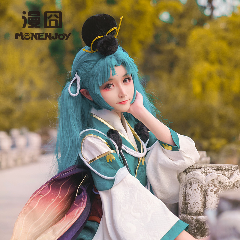 Onmyoji Kuro Mujou Cosplay wigs bhiner cosplay costume
