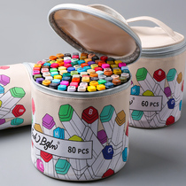 Boglino Mark Pen Storage Bag Student Mark Pen 24 36 48 Color Storage Box Primary School Middle School Students Large Capacity Japanese Stationery Bag Female High School Students Portable Simple Mark Pen Bag