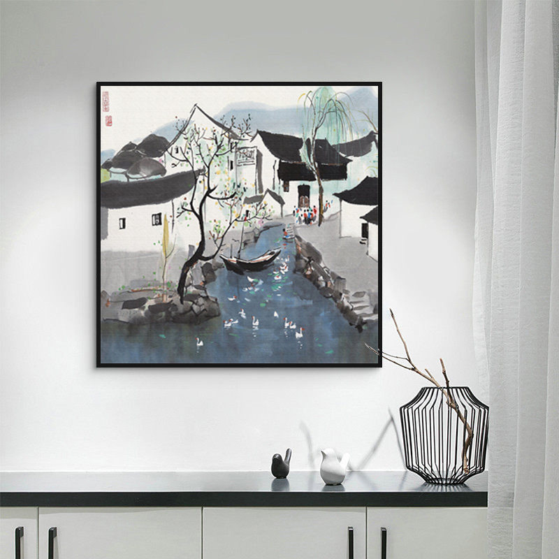 吴冠中水墨挂画-吴冠中水墨挂画促销价格、吴冠中水墨挂画品牌- 淘宝