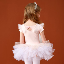 UK Next Kiss dance suit children girls summer ballet dancer short sleeve young children china dance practice