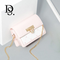  Dusafini light luxury brand shoulder bag female 2021 new Korean version wild small square bag fashion chain messenger bag