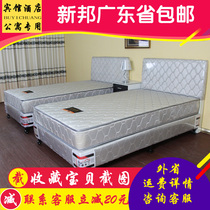 Economy rental room bed Hotel furniture Bed Standard room Full set of custom express hotel furniture bed frame Guest room bed