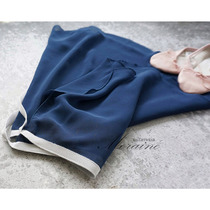 Moraine ballet one-piece stretch chiffon dance skirt long base training dress hidden Blue