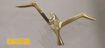 Pure copper seagull sea swallow wild goose swallow light luxury pendant wall decoration wall decoration metal bird wall decoration three-dimensional