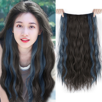 Wig Womens long hair Wig piece One piece incognito invisible wig patch highlight hair extension curls Natural wool roll