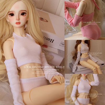 taobao agent 60 cm doll swimsuit 3 points BJD baby clothes sexy underwear suit long -sleeved neck and underwear 4 points 6 points hot girl clothes