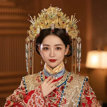中国伝統工芸品 置物 孝端皇后王冠 レプリカ 孝端皇后凤冠_中国国家