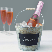 Do old tin bucket handle ice bucket ice bucket ice grain bucket creative hotel bar home Champagne wine bucket iron pot custom