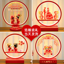 Wedding lamp bride dowry gifts to send new gifts creative bedroom bedside lamp red festive wedding wedding room