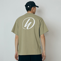 WassupHouse base sparkling printed short sleeves T-shirt male and female tide cards new casual round collar blouse lovers
