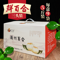 Aviation Lanzhou Lily sweet fresh lily gift box 2500g three head Gansu gift specialty grade dry goods
