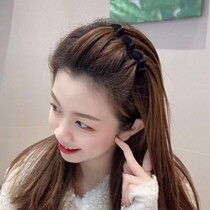Pure colour flocking textured textured hair clip with double layer Liu Haiclip Former forehead side Card Hairpin Chopped duckbill Liu Hai collet decoration