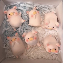 Genuine Canned Pig LuLu Pig Blind Box Tide Playing a Second Generation Love Female Handmaids Valentines Day Gift On-board Hanging
