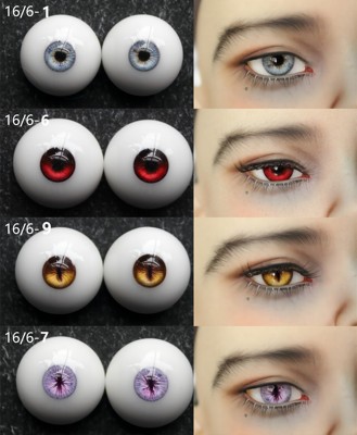 taobao agent Resin, white eyeball, cat's eye, 16/6mm