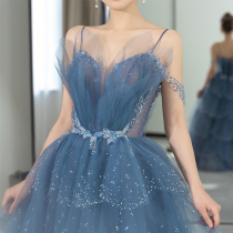 Banquet Toast Wedding Gown Wedding Gown 2022 Summer New Engagement Temperament Famous USUAL can wear a woman