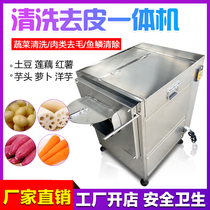 Potato peeling machine Commercial automatic multifunctional ginger cleaning machine Sweet potato Taro lotus root radish peeling machine