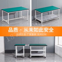 Double-layer workbench Silent maintenance work table with drawer Electronic factory dust-free workshop Mobile phone repair table inspection table