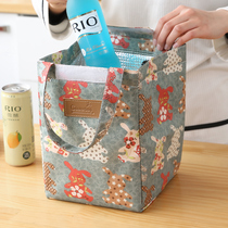 Portable lunch bag Lunch box bag Lunch box with rice bag Oxford cloth ice bag Large handbag lunch box bag insulation