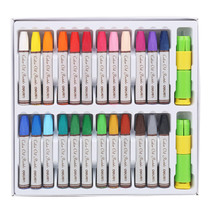 Able 12 Color 24 color Children Student oil painting Rod Wax Pen Painting Graffiti Non-toxic Fine Art Color Pen Stick With Grip Pen