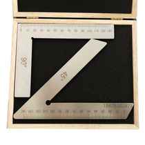 High-precision door and window angle measuring ruler 2mm thick 45 degrees 90 degrees stainless steel angle ruler aluminum alloy plastic steel broken bridge aluminum