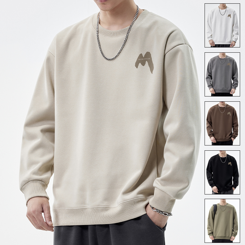 2023 Spring and Autumn New Sweaters for Boys: Fashion Brand Pullover for Men's Loose Relaxed Long Sleeve Autumn Wear